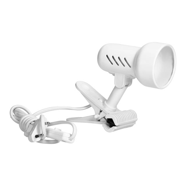 Kelly lampa biurkowa z klipsem 40W E14 stal + tworzywo biała DL-9/W ORNO