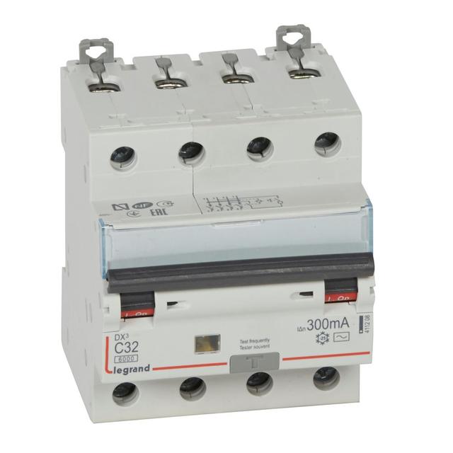 Wyłącznik Różnicowonadprądowy P 314 4P C32A 300Ma Typ AC DX3 411208 LEGRAND