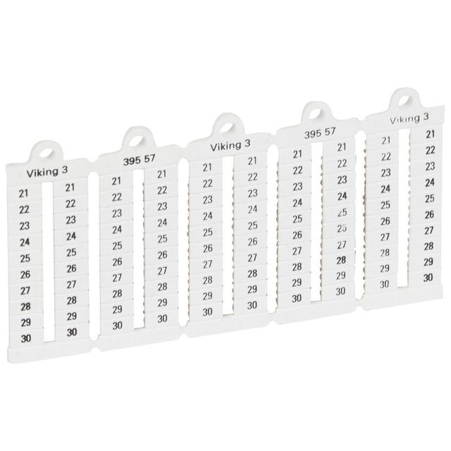 Płytki Oznaczników Viking3 Szerokość 5Mm /21-30/ Pionowe /1000Szt./ 039557 LEGRAND