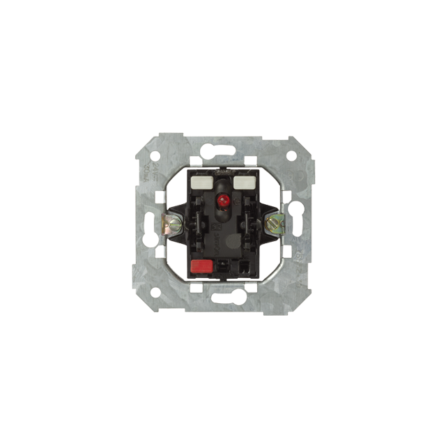 Simon 82 Przycisk zwierny z podświetleniem 24V - podświetlenie kolor czerwony (mechanizm) szybkozłąc