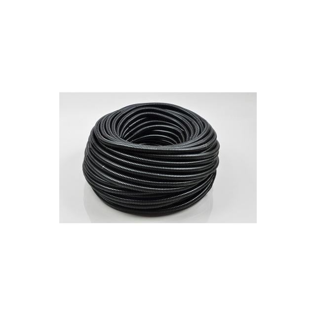 PESZEL RURA GIĘTKA KARBOWANA 20/15 Z POLIETYLENU (LDPE) CZARNA CAŁA (100MB) 04.9S ELEKTROPLAST