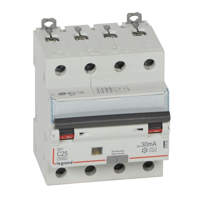 Wyłącznik Różnicowonadprądowy P 314 4P C25A 30Ma Typa DX3 411236 LEGRAND