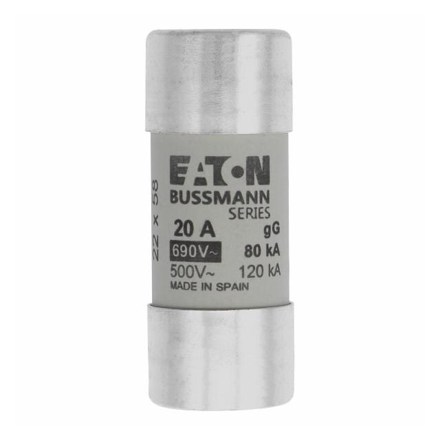 CYLINDRICAL FUSE 22 x 58 20A GG 690V AC Wkładka cylindryczna 22 x 58mm 20A GG 690V AC C22G20 EATON