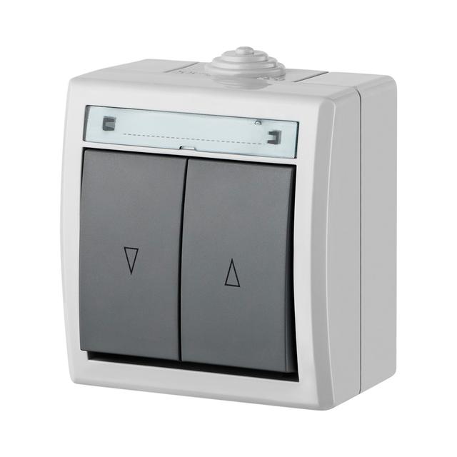 ŁNT AQUANT żaluzjowy  szary IP55