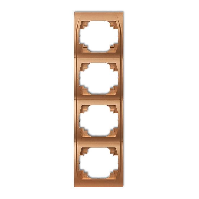 LOGO Ramka pionowa poczwórna złoty metalik