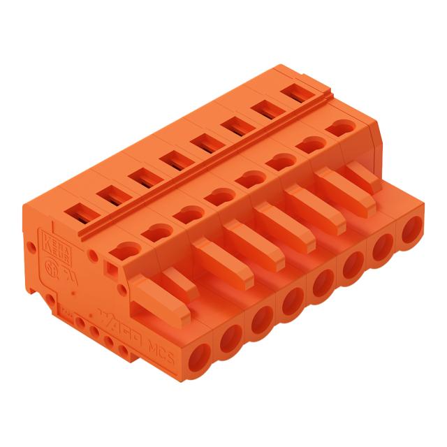 Gniazdo MCS-MIDI Classic 8-biegunowe pomarańczowe raster 5,08mm /50szt./ 231-308/026-000 WAGO