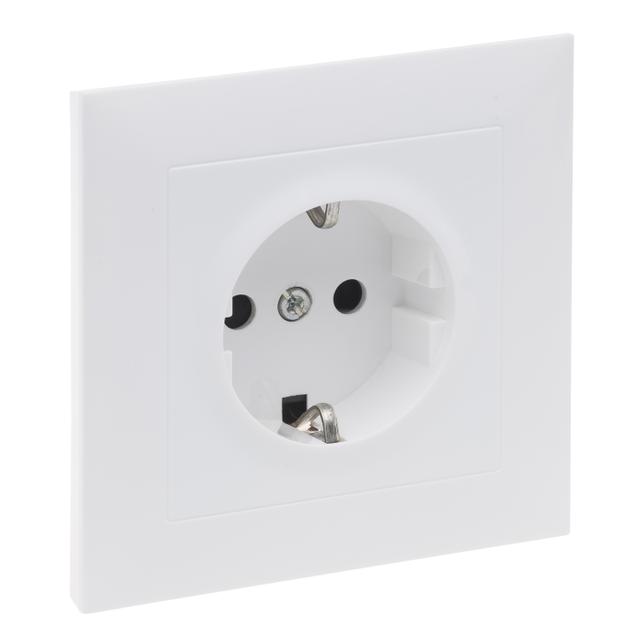 Suno Gniazdo Podwójne Z Uziemieniem Schuko 2x2P+Z Z Przesłoną Zaciski Automatyczne (Monoblok) Aluminium 721326 721128 LEGRAND