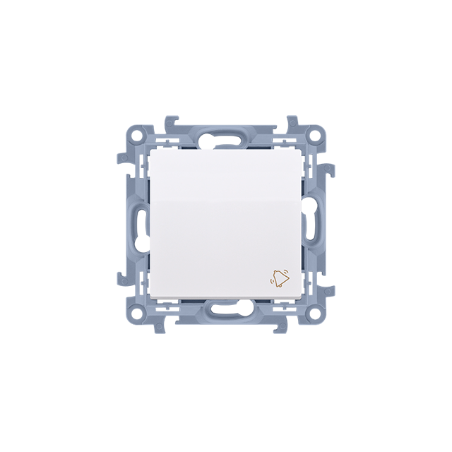 Simon 10 Przycisk dzwonek 10A 250V szybkozłączka biały CD1C.01/11 KONTAKT