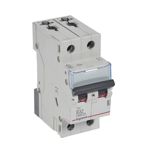 Wyłącznik Nadprądowy 2P B32A 6kA AC S302 TX3 403390 LEGRAND