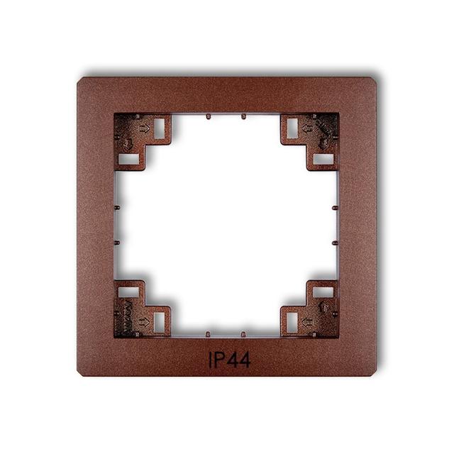 DECO Ramka pośrednia do łączników IP44 brązowy metalik
