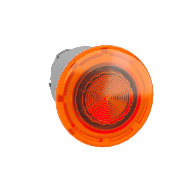 Harmony XB4 Przycisk grzybkowego fi40 pomarańczowy z samopowrotem LED metalowy ZB4BW453 Schneider