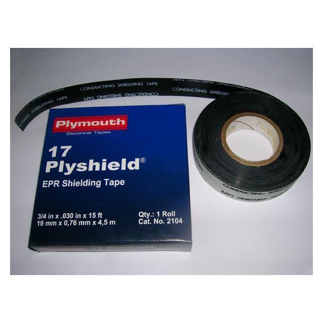 BISHOP 17  taśma samospajalna, półprzewodząca 19 mm x 4,6 m   czarna