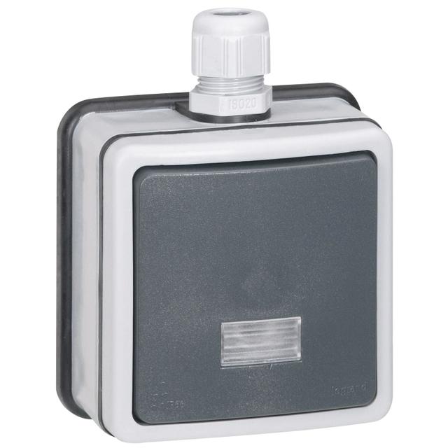 PLEXO IP66 PRZYCISK PRZEŁĄCZNY NO/NC 6 A - 250 V~ - KOMPLET NATYNKOWY, Legrand