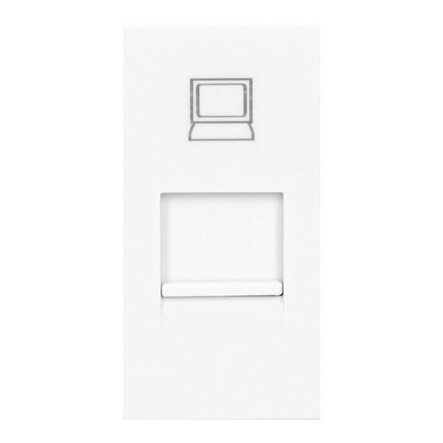 NOEN RJ45, gniazdo modułowe 22,5x45mm RJ45 cat 5e, białe OR-GM-9010/W/RJ45 ORNO