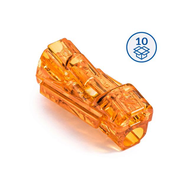 Szybkozłączka przelotowa SCS2 B10 pomarańczowy (woreczek = 10 szt.)