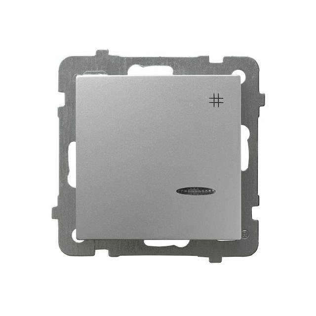 AS Łącznik krzyżowy z podświetleniem niebieskim - kolor srebro