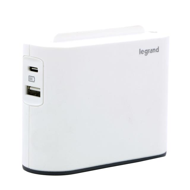 Rozgałęźnik 2-Gniazdowy Usb A+C Biały/Grafitowy Helmo 049401 LEGRAND