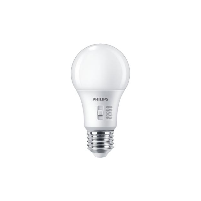 Żarówka LED ściemnialna 8W=60W 806lm 2700/3000/4000/5000/6500K kulka 8-60W A60 E27 5CCT Plastik mato
