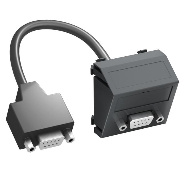 MTS-DB9 F SWGR1, Wspornik multimedia D-Sub9 z kbl., gn.-gn.