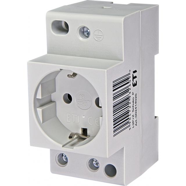 Gniazdo wtyczkowe t-2P+Z Schuko P 002414020 ETI