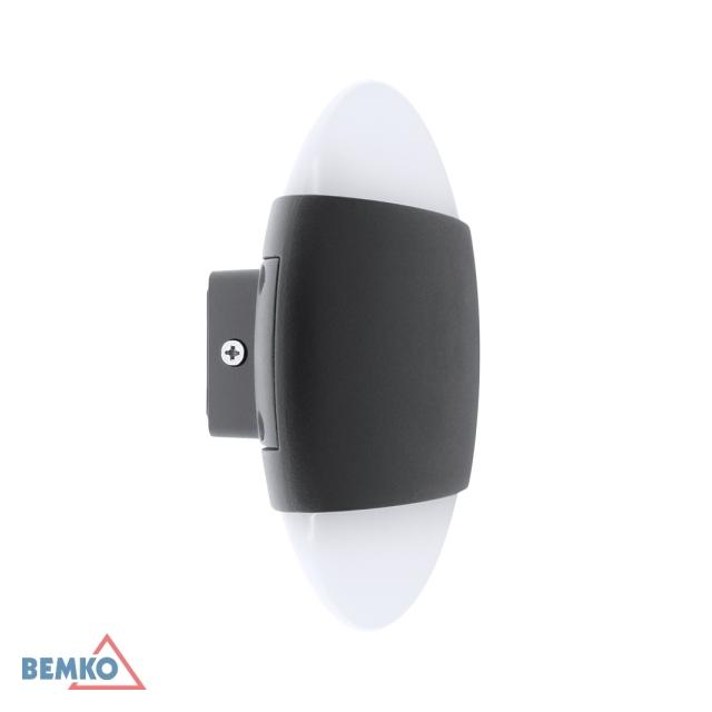 OPRAWA ELEWACYJNA VALANT 10W 3000K 800LM IP65 160X56MM OKRAGŁA GRAFIT