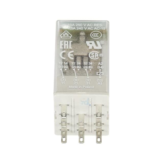 PRZEKAŹNIK CR-M120AC3L, A1-A2=120V AC, 3 STYKI C/O 250V/10A, LED