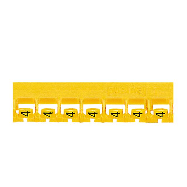 Oznacznik 'Memocab' Zółte Cyfry 4 (X600) 037806 LEGRAND
