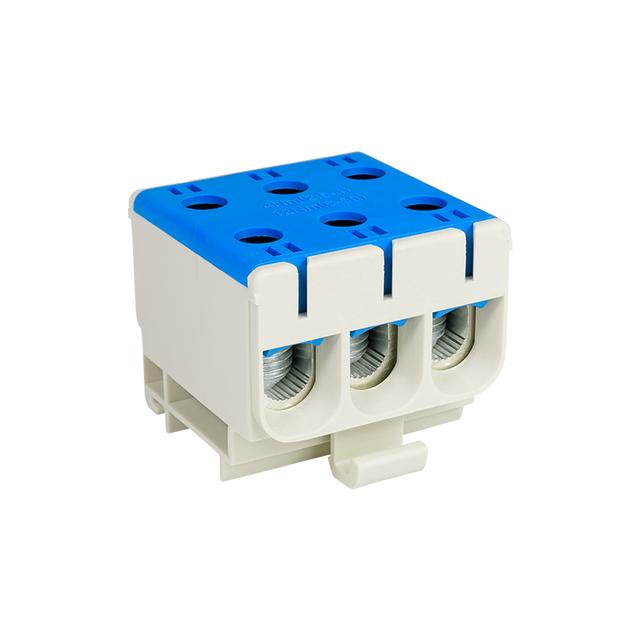 Złączka przelotowa gwintowana na szynę AL/CU 145A 3x(2,5-50)mm2 WLZ35/3x50/n niebieska 48.350 OPATÓW