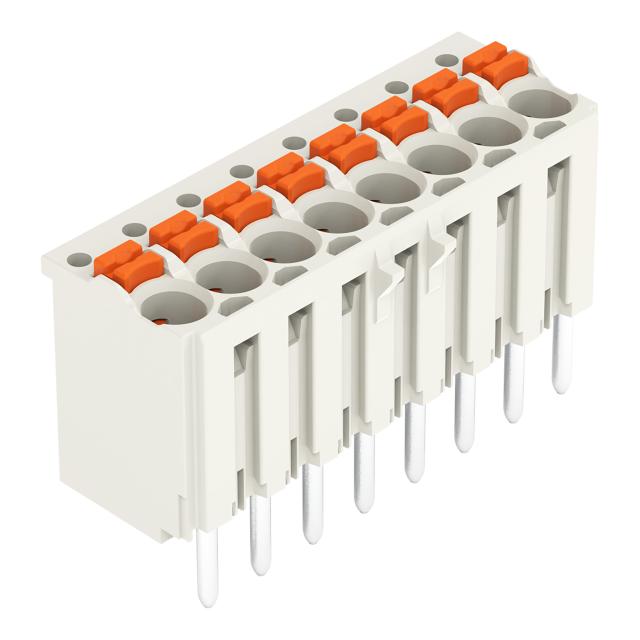 Gniazdo picoMAXeCOM raster 3,5mm 8‑biegunowe z prostymi pinami lutowniczymi bez płytki 2091‑1178 /100szt./ WAGO