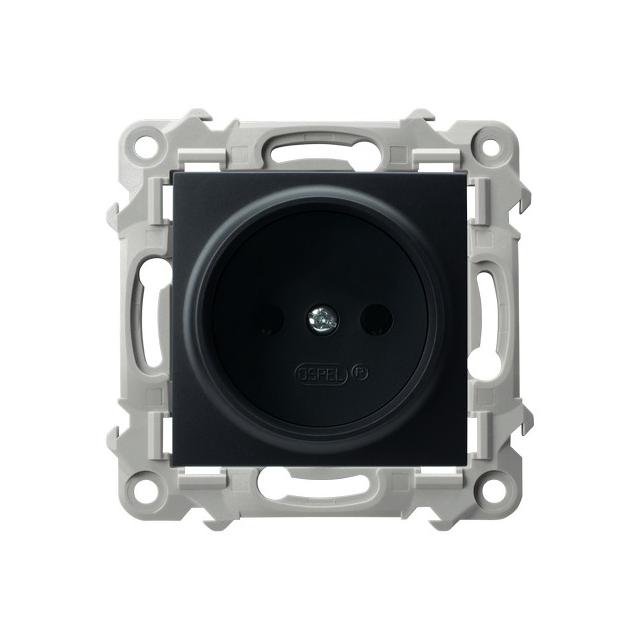 SZAFIR Gniazdo pojedyncze - kolor czarny metalik