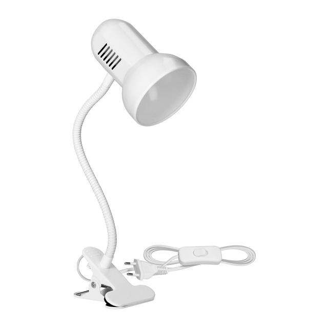 Lampka biurkowa z klipsem GANSO flex 15W E27 biały DL-21/W ORNO