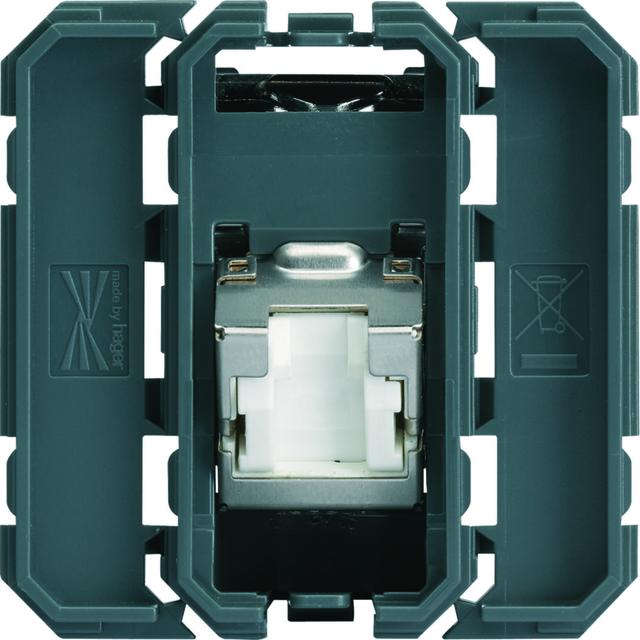 gallery Gniazdo informatyczne RJ45 kat 6 STP wyjście pod kątem 45°, 2M