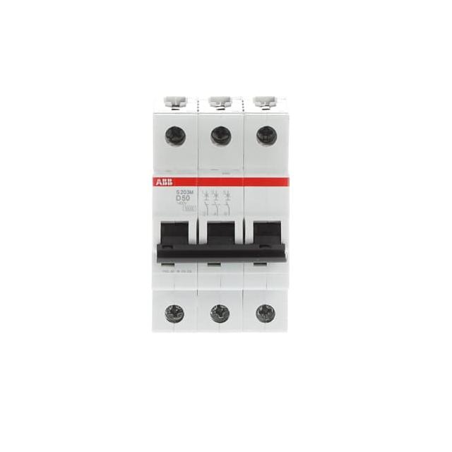 S203M-D50 Wyłącznik nadprądowy 10kA 3P D50A 2CDS273001R0501 ABB