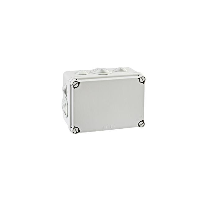 PUSZKA SERII „LIGHT” PUSZKA INSTALACYJNA LIGHT POKRYWA PEŁNA, DŁAWNICE 162x116x76 (6xM25, 4xM40) IP66/67 EV-161 PCE