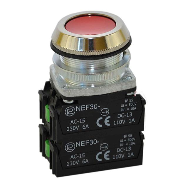 Przycisk NEF30-K4X czerwony