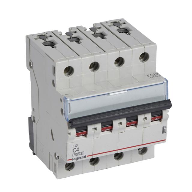 WYŁĄCZNIK NADPRĄDOWY S 304 4P C 4A 6000A SERII TX3, Legrand