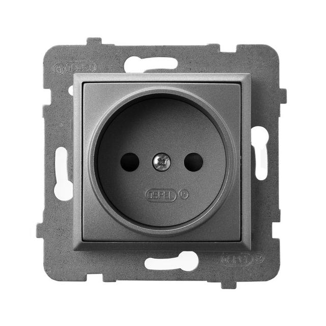 ARIA Gniazdo pojedyncze - kolor szary mat