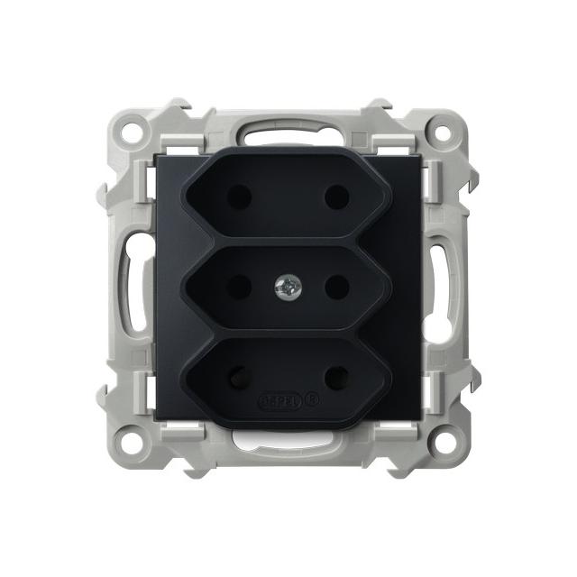 SZAFIR Gniazdo potrójne EURO