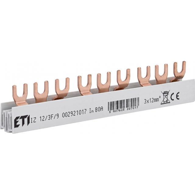 Szyna łączeniowa widełkowa 3P 80A 12mm2 (9 mod.) IZ12/3F/9 002921017 ETI