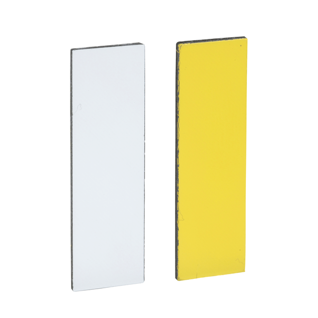 Harmony XB4 Etykieta o wymiarach 8X27mm do ramki 30X40mm BIAŁA/ŻÓŁTA ZBY0102 Schneider