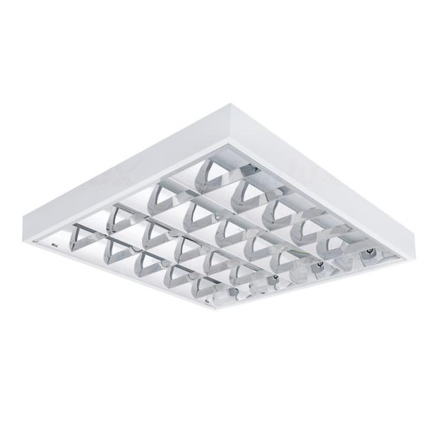 NOTUS 4LED 418 NT Oprawa rastrowa do T8 LED NOTUS 4LED 418 NT kwadratowy jednostronne 4 x max 18W ko