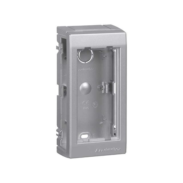 Simon Connect Obudowa natynkowa 1-modułowa 2x K45 aluminium SBC150/8 KONTAKT