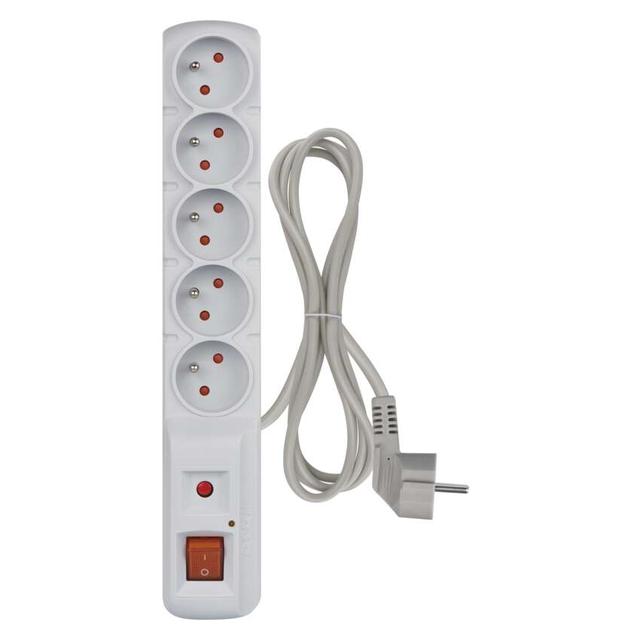 Listwa przeciwprzepięciowa (Acar) F5 5 gniazd 1,5m szara P53873 EMOS