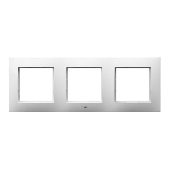 ARIA Ramka potrójna do łączników IP-44 - kolor biały
