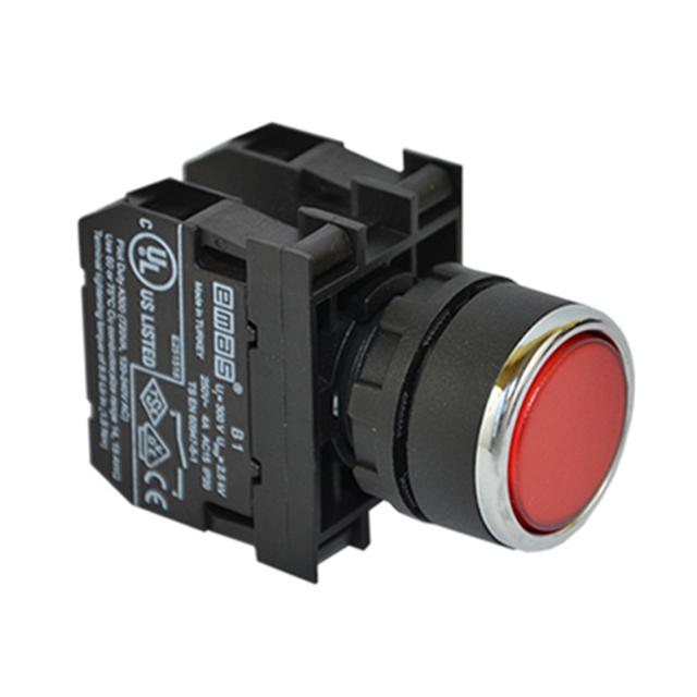 Przycisk kryty 1NO+1NC czerwony
