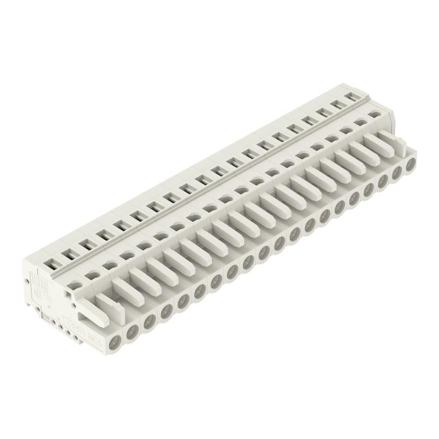 Gniazdo MCS‑MIDI Classic 20‑biegunowe jasnoszare raster 5mm 721‑120/026‑000 /10szt./ WAGO