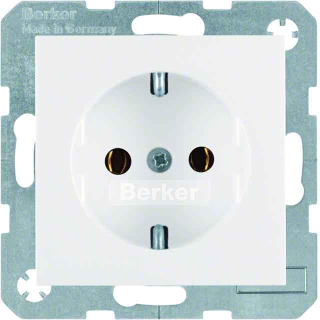 BERKER S.1/B.3/B.7 Gniazdo SCHUKO czerwony 41431912 41431909 HAGER