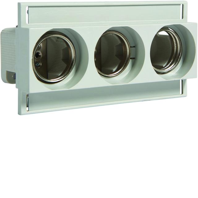 Gniazdo bezp. ceram. DIII E33 3P 63A 500V TS35 zac.pałąk. 10mm2 LE33K-3 HAGER