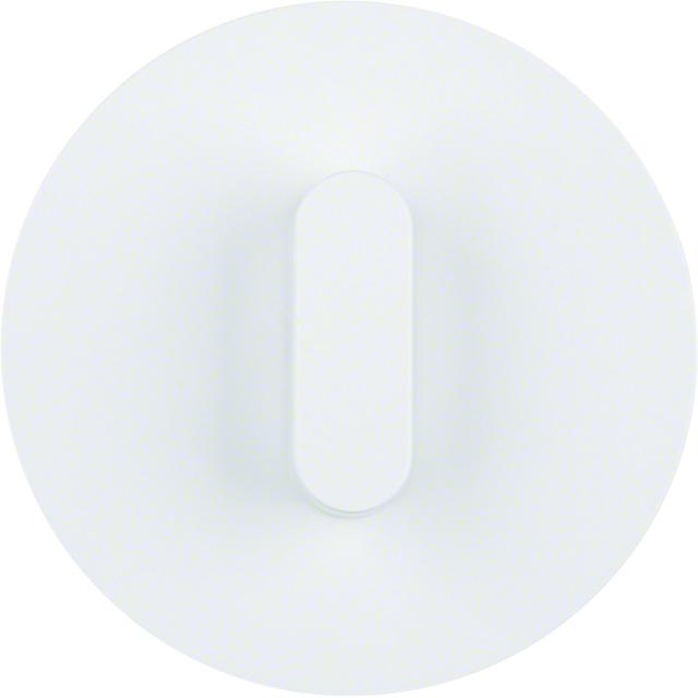 R.classic Płytka czołowa z pokrętłem do łącznika obrotowego biały połysk 1001208900 HAGER