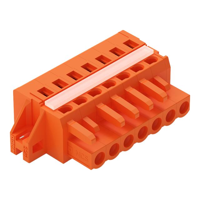 Gniazdo MCS-MIDI Classic 7-biegunowe pomarańczowe raster 5,08mm /50szt./ 231-307/027-000 WAGO